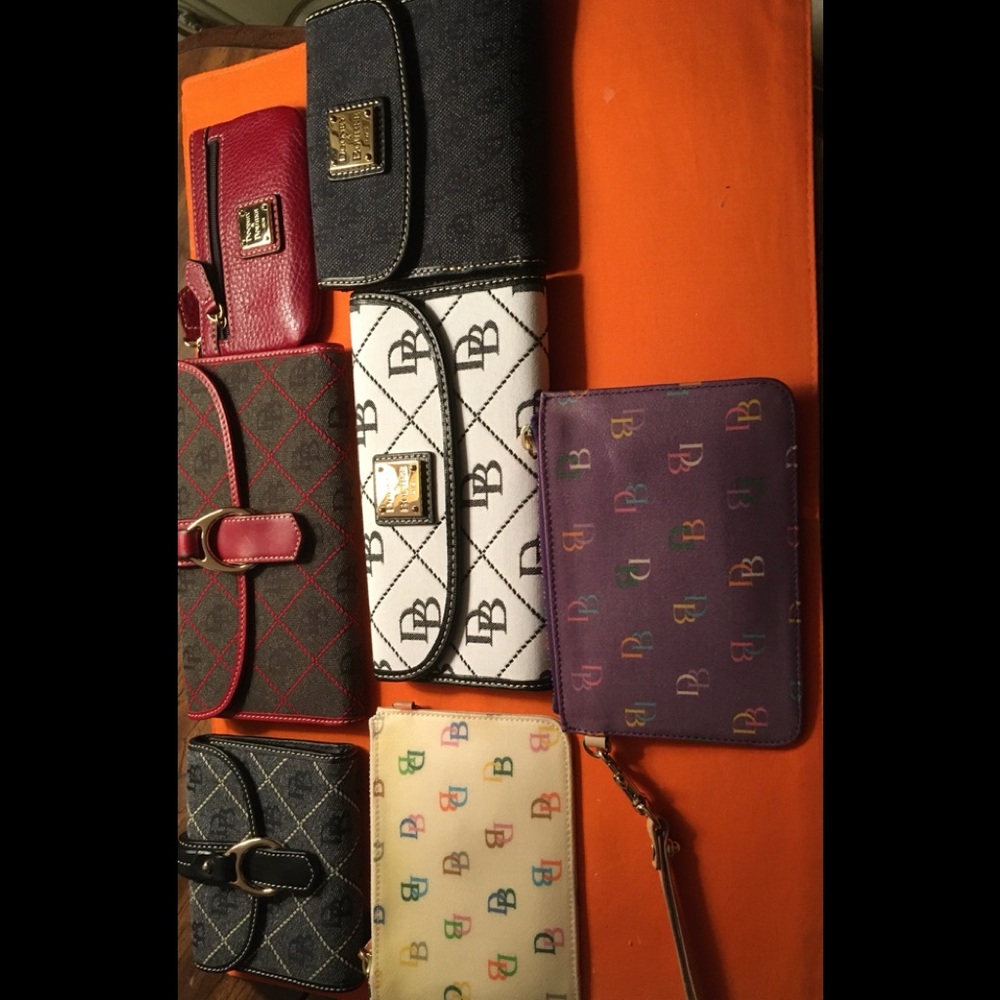 Set of Dooney and Bourke wallets and wristlets